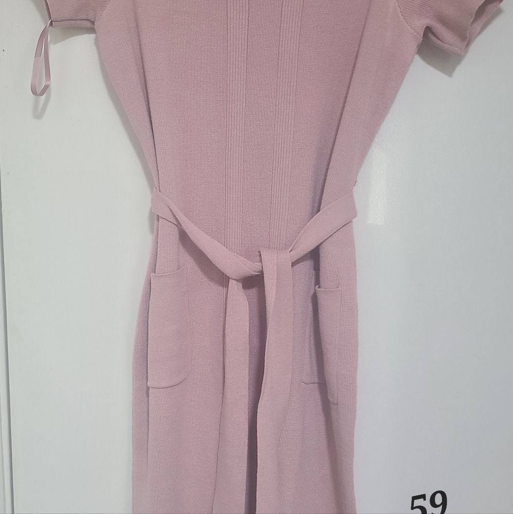 Torrid Mauve Super Soft Belted Sweater Dress